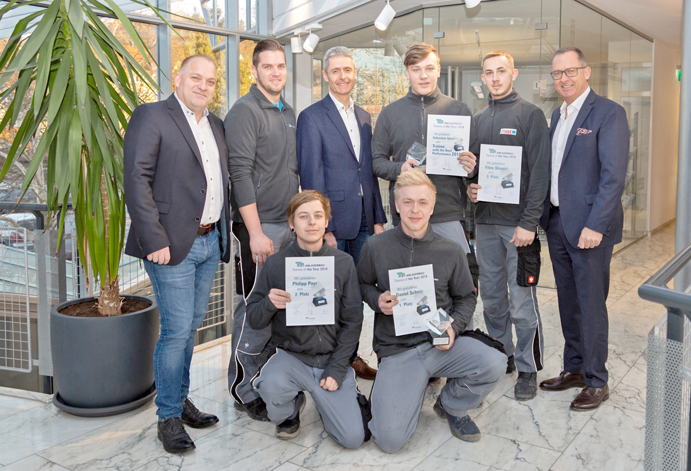 BT-Anlagenbau - News - Trainee of the Year 2018
